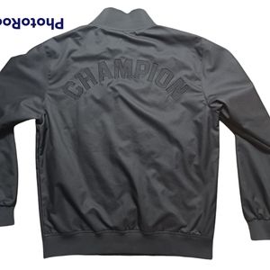 Champion Embroidered Spell Out Bomber Varsity Jacket - Medium - NWOT